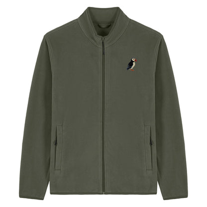 Puffin Embroidered Men's Fleece Jacket