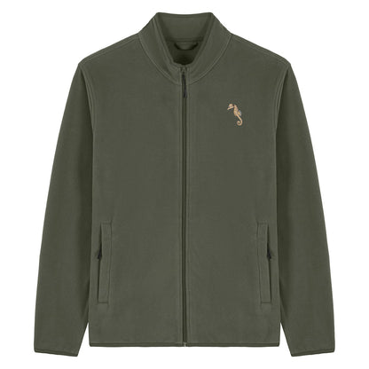Seahorse Embroidered Men's Fleece Jacket