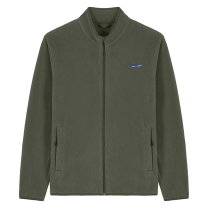 Thresher Shark Embroidered Men's Fleece Jacket