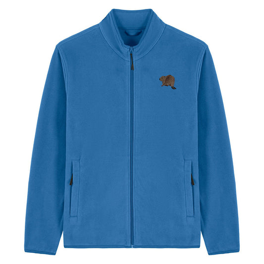 Beaver Riverside Embroidered Men's Fleece Jacket