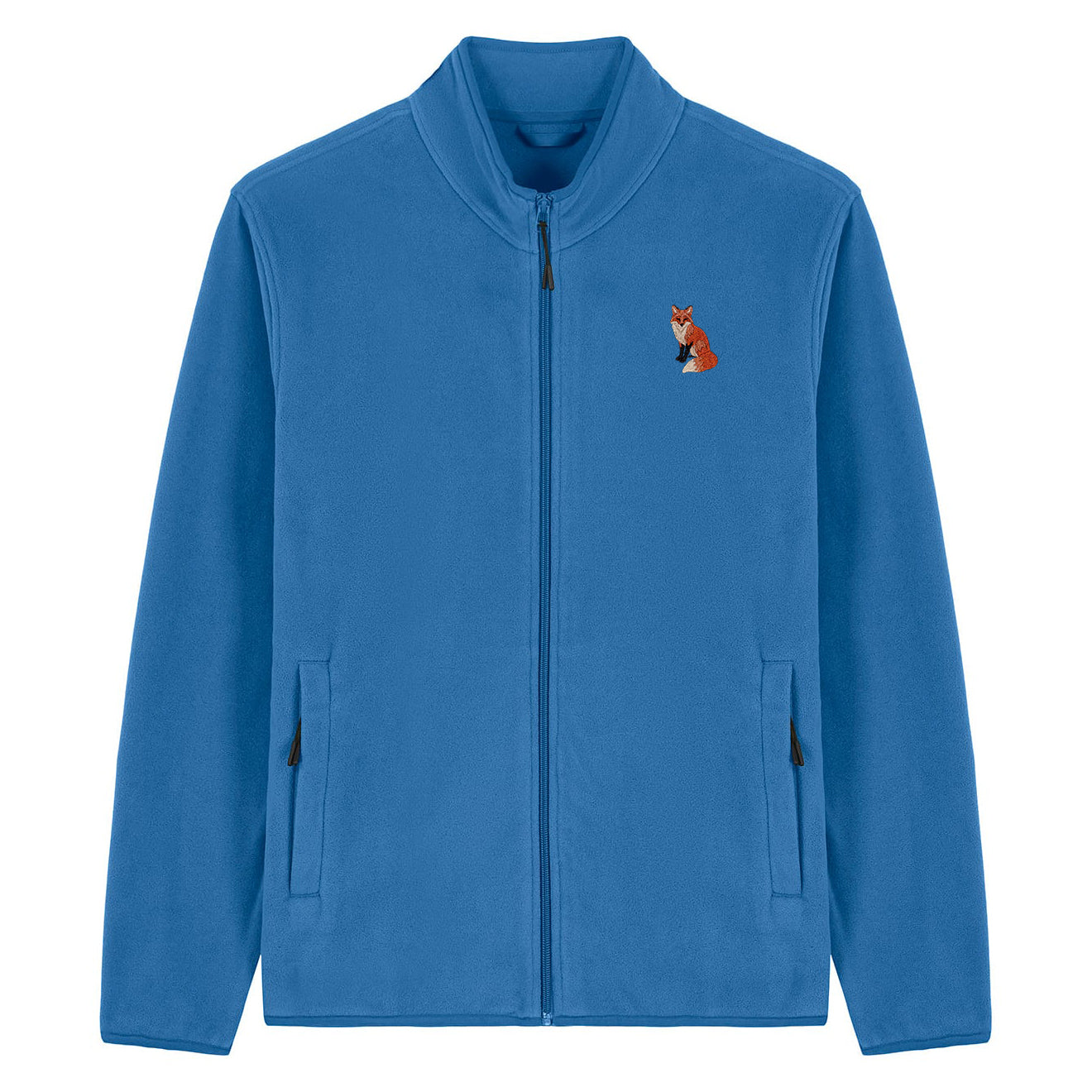 Fox Embroidered Men's Fleece Jacket