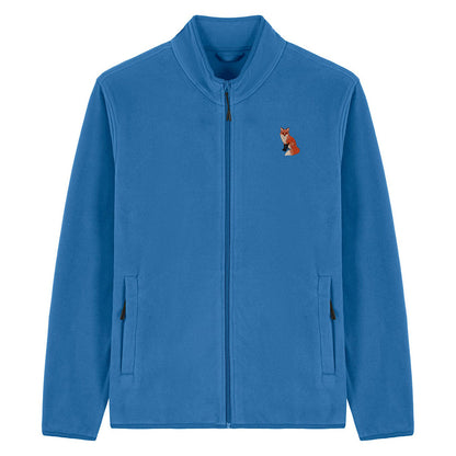 Fox Embroidered Men's Fleece Jacket