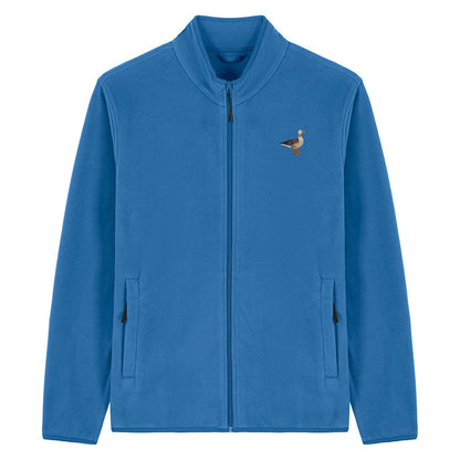 Greylag Goose Embroidered Men's Fleece Jacket