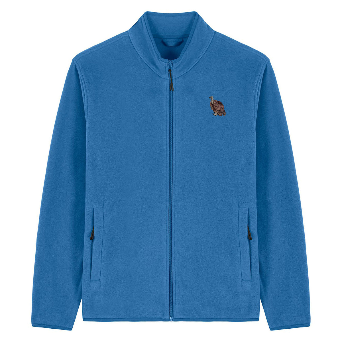 Griffon Vulture Embroidered Men's Fleece Jacket