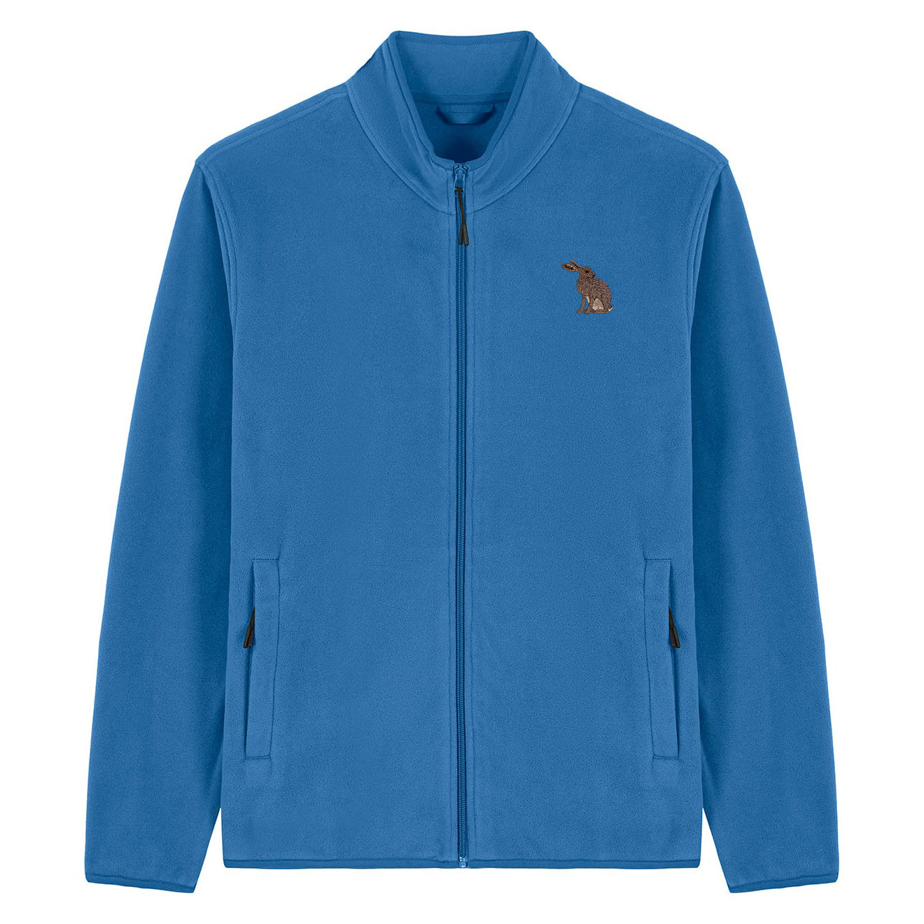 Hare Embroidered Men's Fleece Jacket