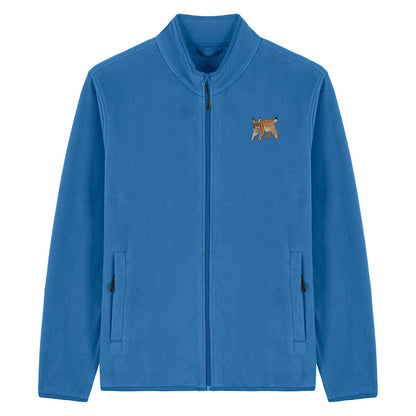Lynx Embroidered Men's Fleece Jacket