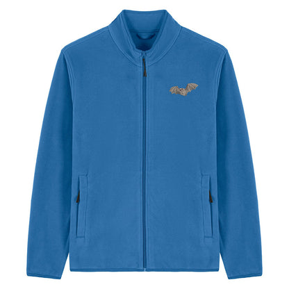 Natterer's Bat Embroidered Men's Fleece Jacket