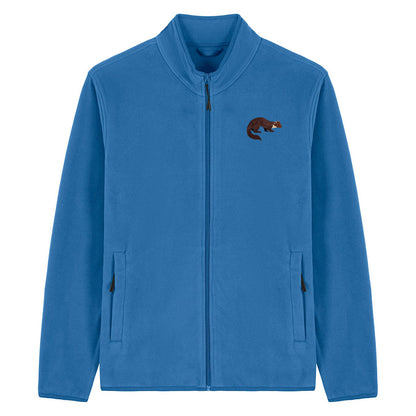 Pine Marten Embroidered Men's Fleece Jacket