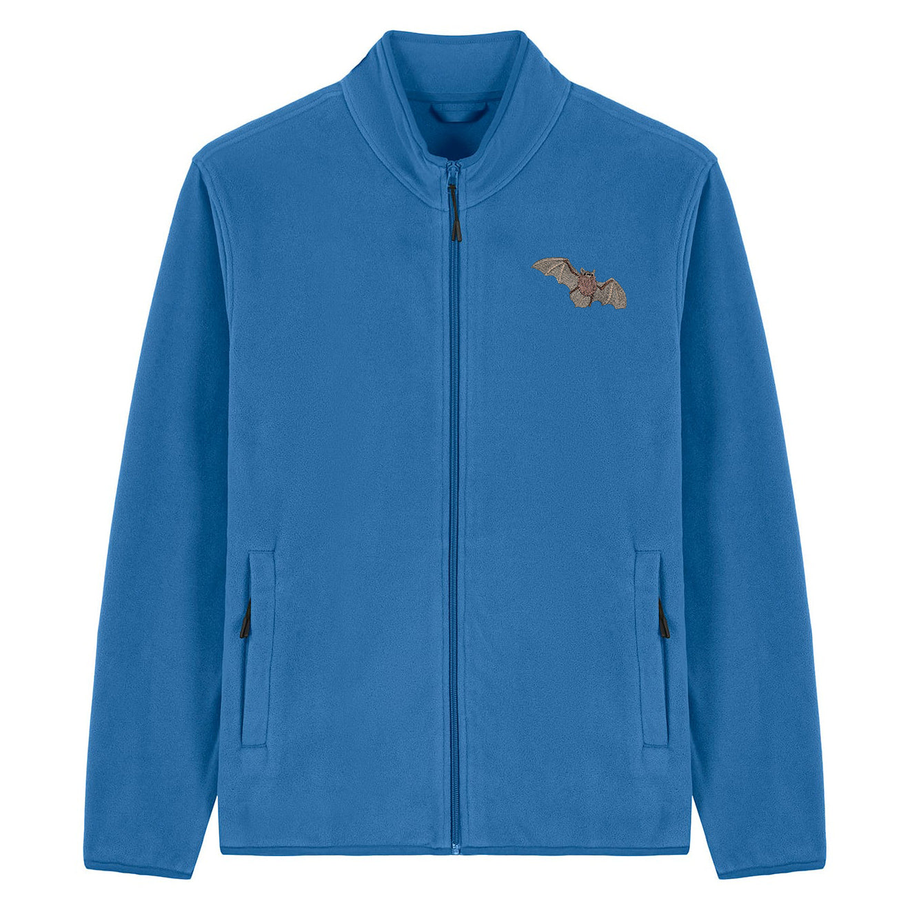 Pipistrelle Bat Embroidered Men's Fleece Jacket