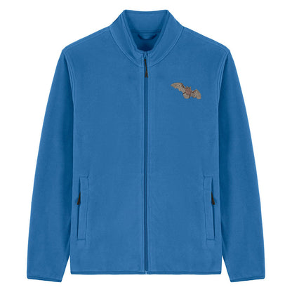 Pipistrelle Bat Embroidered Men's Fleece Jacket