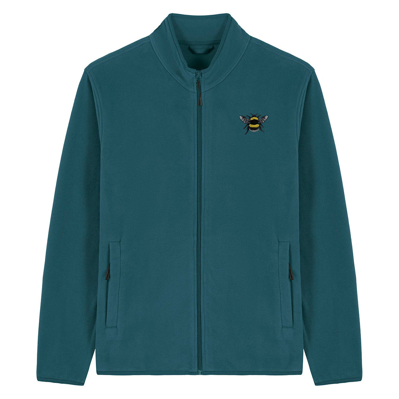 Bumblebee Embroidered Men's Fleece Jacket