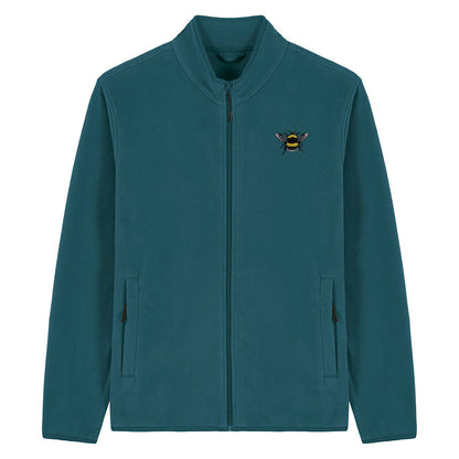 Bumblebee Embroidered Men's Fleece Jacket