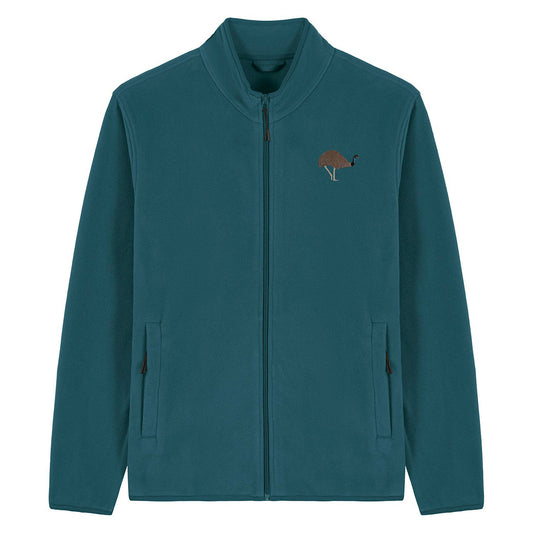Emu Embroidered Men's Fleece Jacket