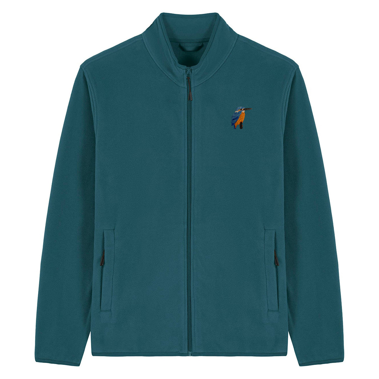Kingfisher Embroidered Men's Fleece Jacket