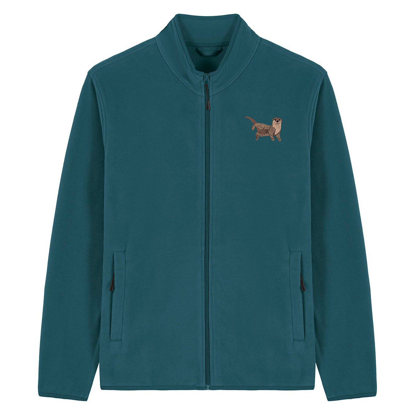 Otter Embroidered Men's Fleece Jacket