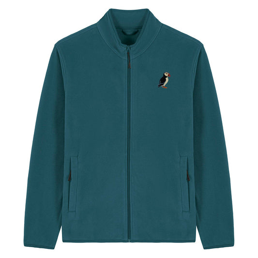 Puffin Embroidered Men's Fleece Jacket