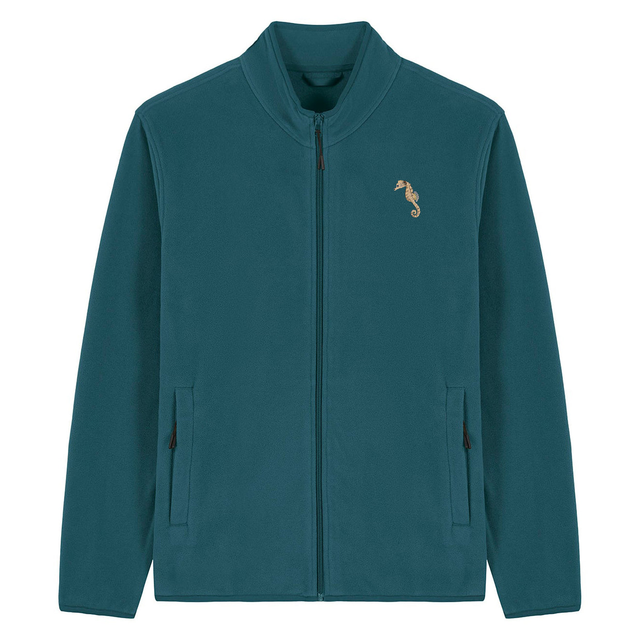 Seahorse Embroidered Men's Fleece Jacket