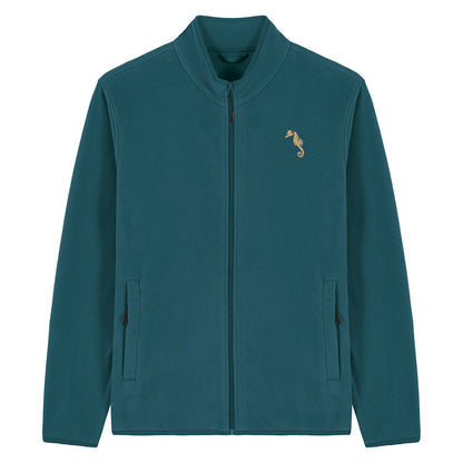 Seahorse Embroidered Men's Fleece Jacket