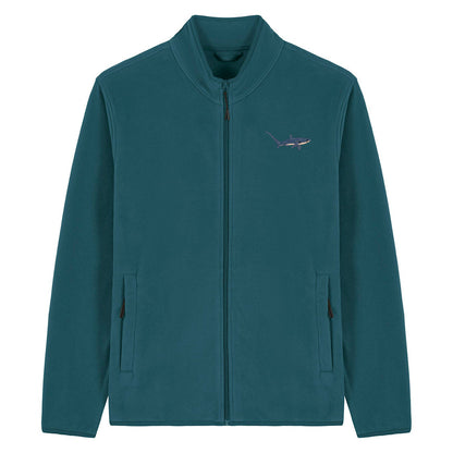 Thresher Shark Embroidered Men's Fleece Jacket