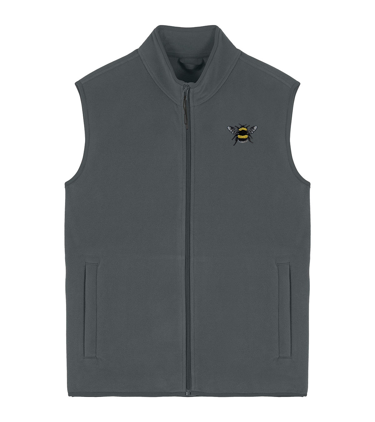 Bumblebee Embroidered Men's Fleece Gilet Bodywarmer