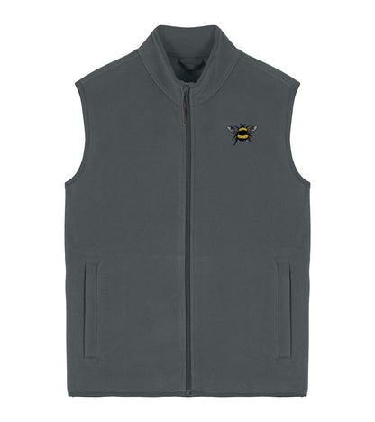 Bumblebee Embroidered Men's Fleece Gilet Bodywarmer