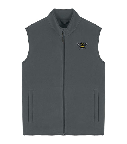 Bumblebee Embroidered Men's Fleece Gilet Bodywarmer