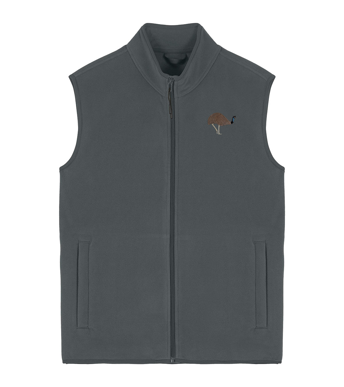 Emu Embroidered Men's Fleece Gilet Bodywarmer