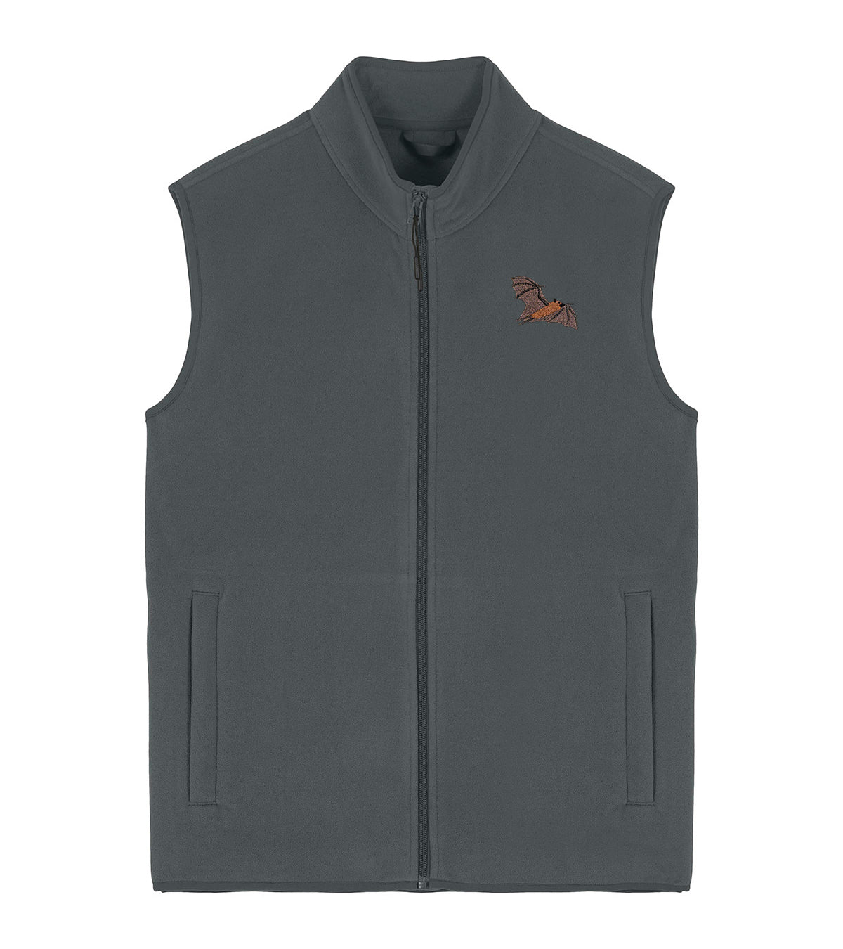 Fruit Bat Embroidered Men's Fleece Gilet Bodywarmer