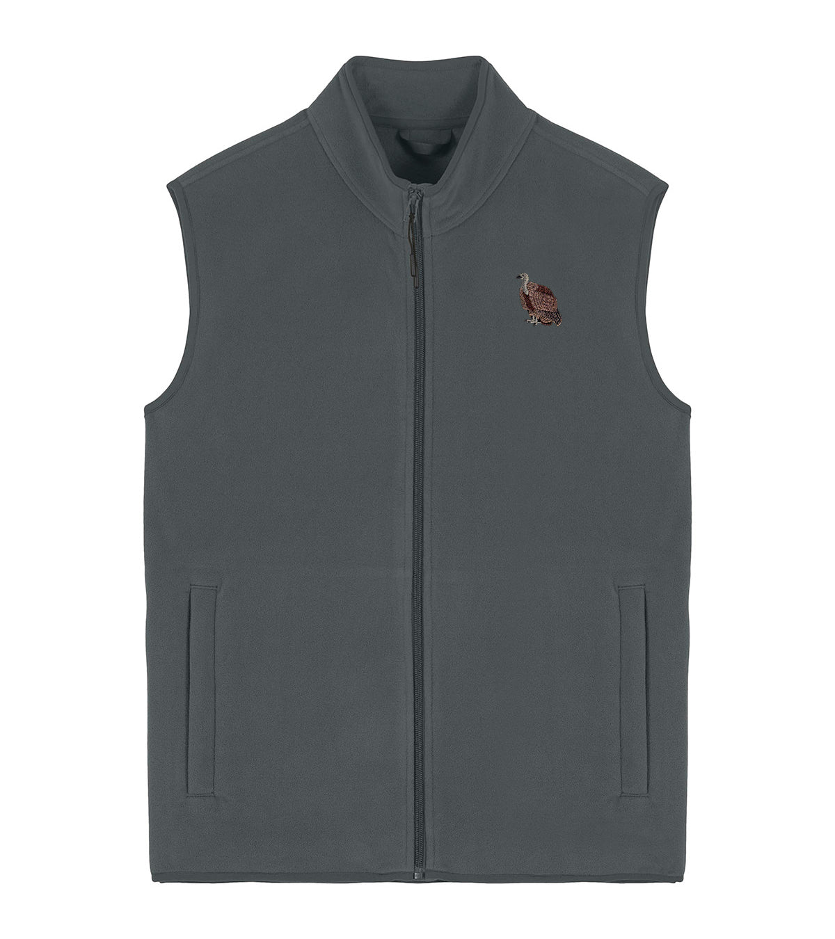 Griffon Vulture Embroidered Men's Fleece Gilet Bodywarmer