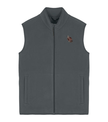 Griffon Vulture Embroidered Men's Fleece Gilet Bodywarmer