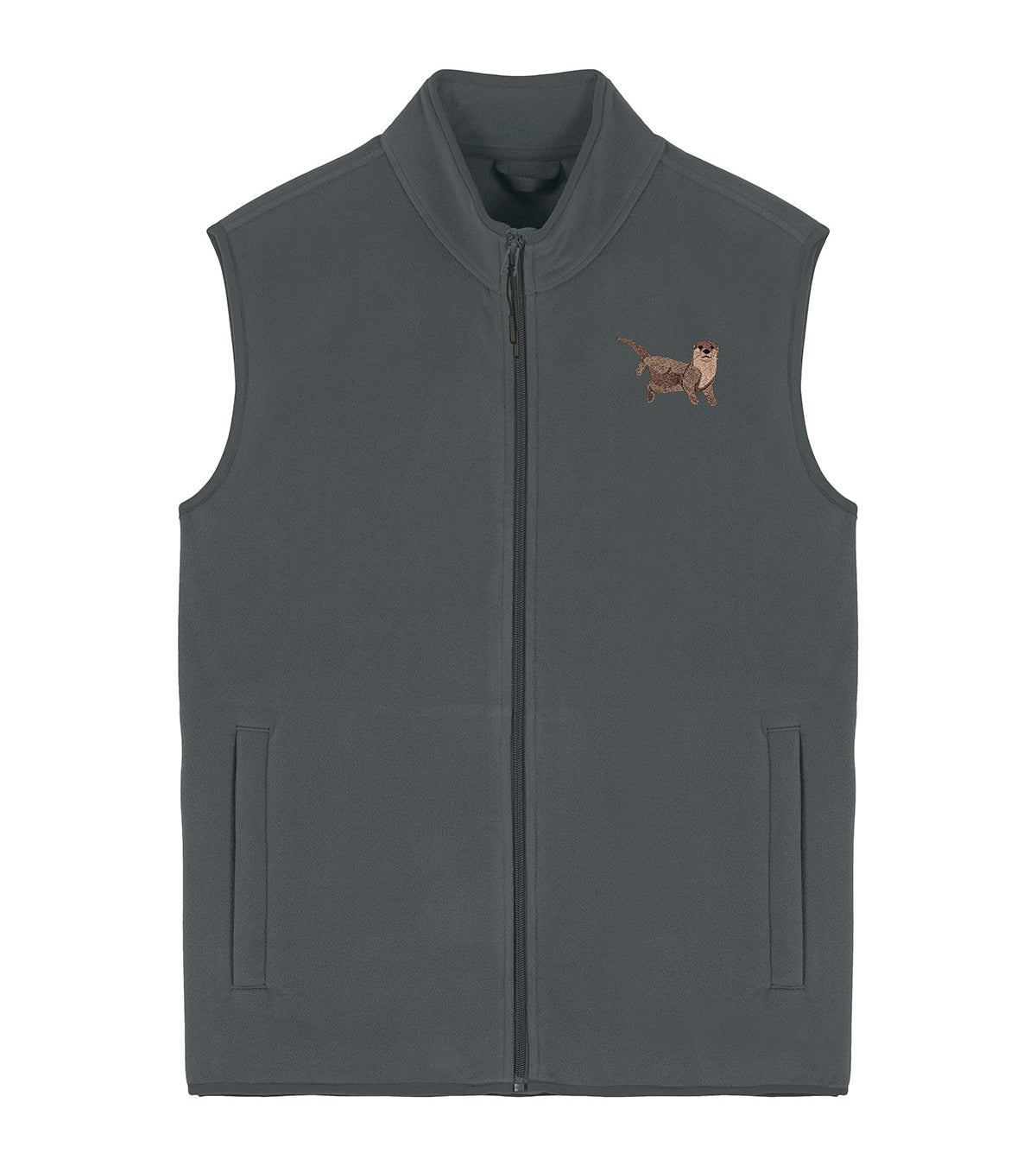 Otter Embroidered Men's Fleece Gilet Bodywarmer