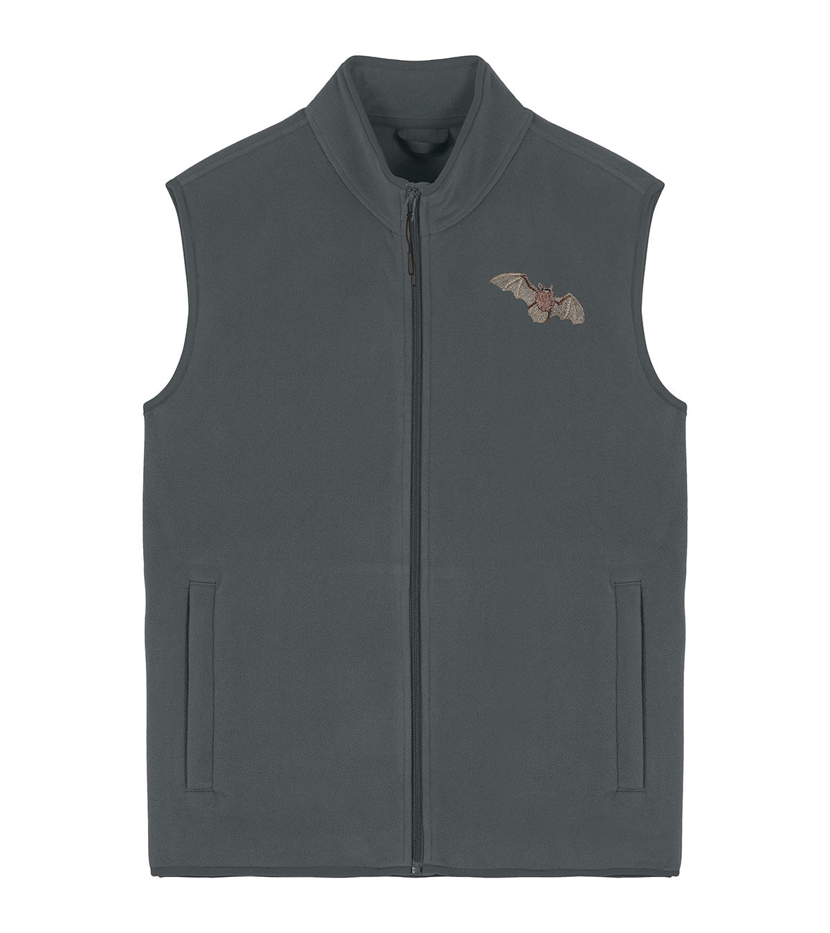 Pipistrelle Bat Embroidered Men's Fleece Gilet Bodywarmer