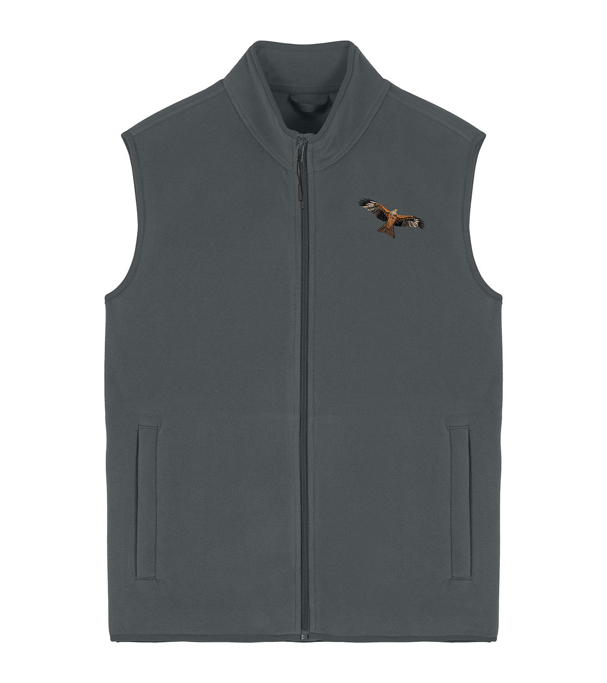 Red Kite Embroidered Men's Fleece Gilet Bodywarmer