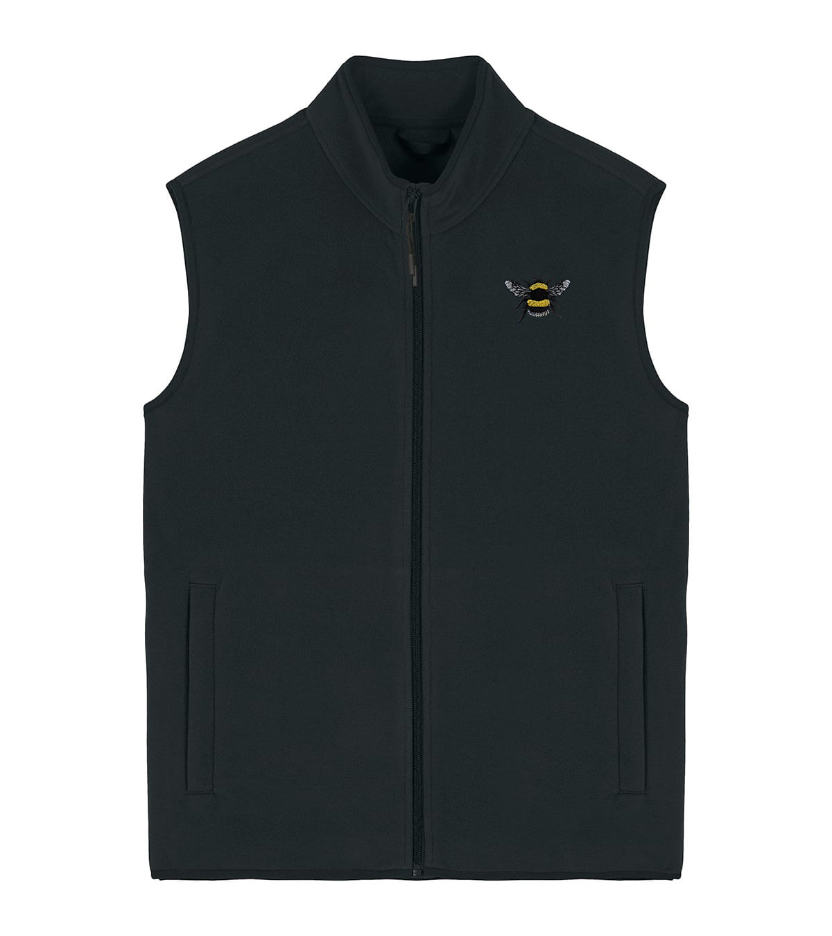 Bumblebee Embroidered Men's Fleece Gilet Bodywarmer