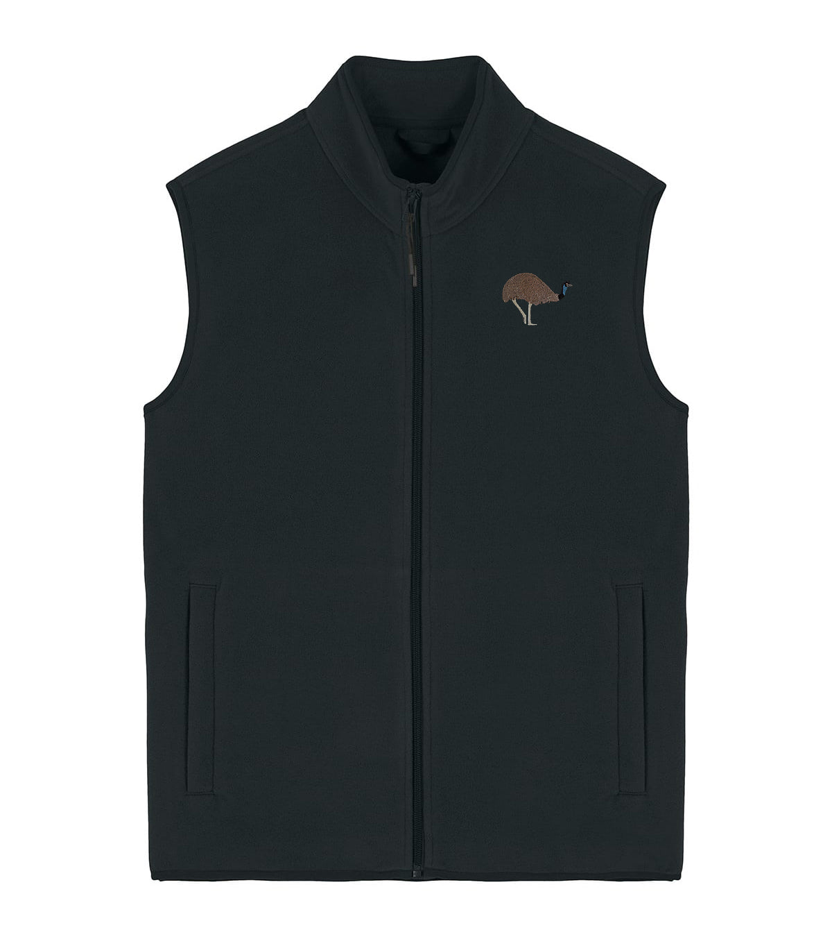 Emu Embroidered Men's Fleece Gilet Bodywarmer