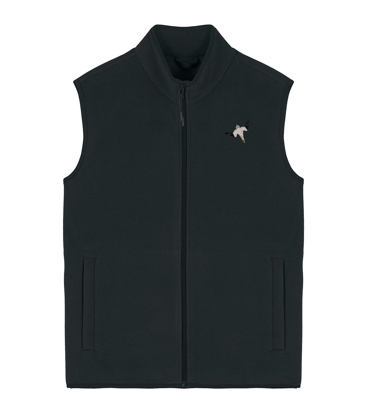 Gannet Embroidered Men's Fleece Gilet Bodywarmer