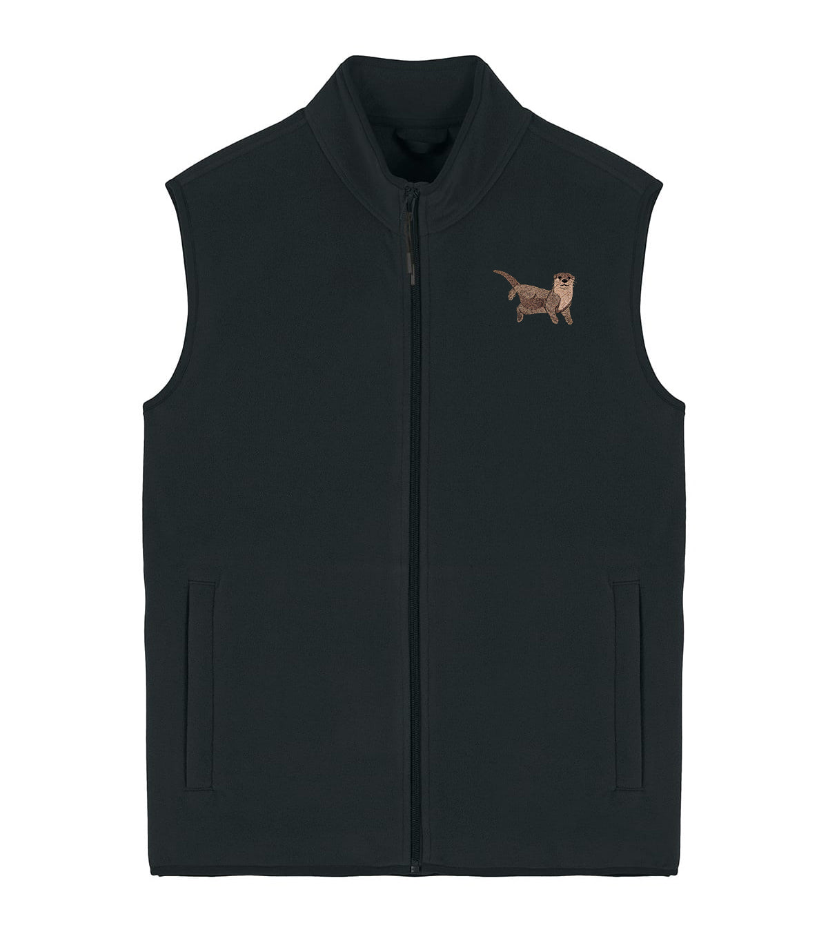 Otter Embroidered Men's Fleece Gilet Bodywarmer
