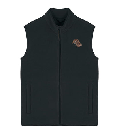 Pangolin Embroidered Men's Fleece Gilet Bodywarmer