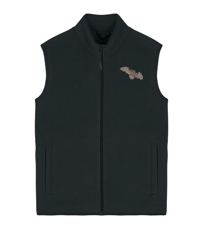 Pipistrelle Bat Embroidered Men's Fleece Gilet Bodywarmer