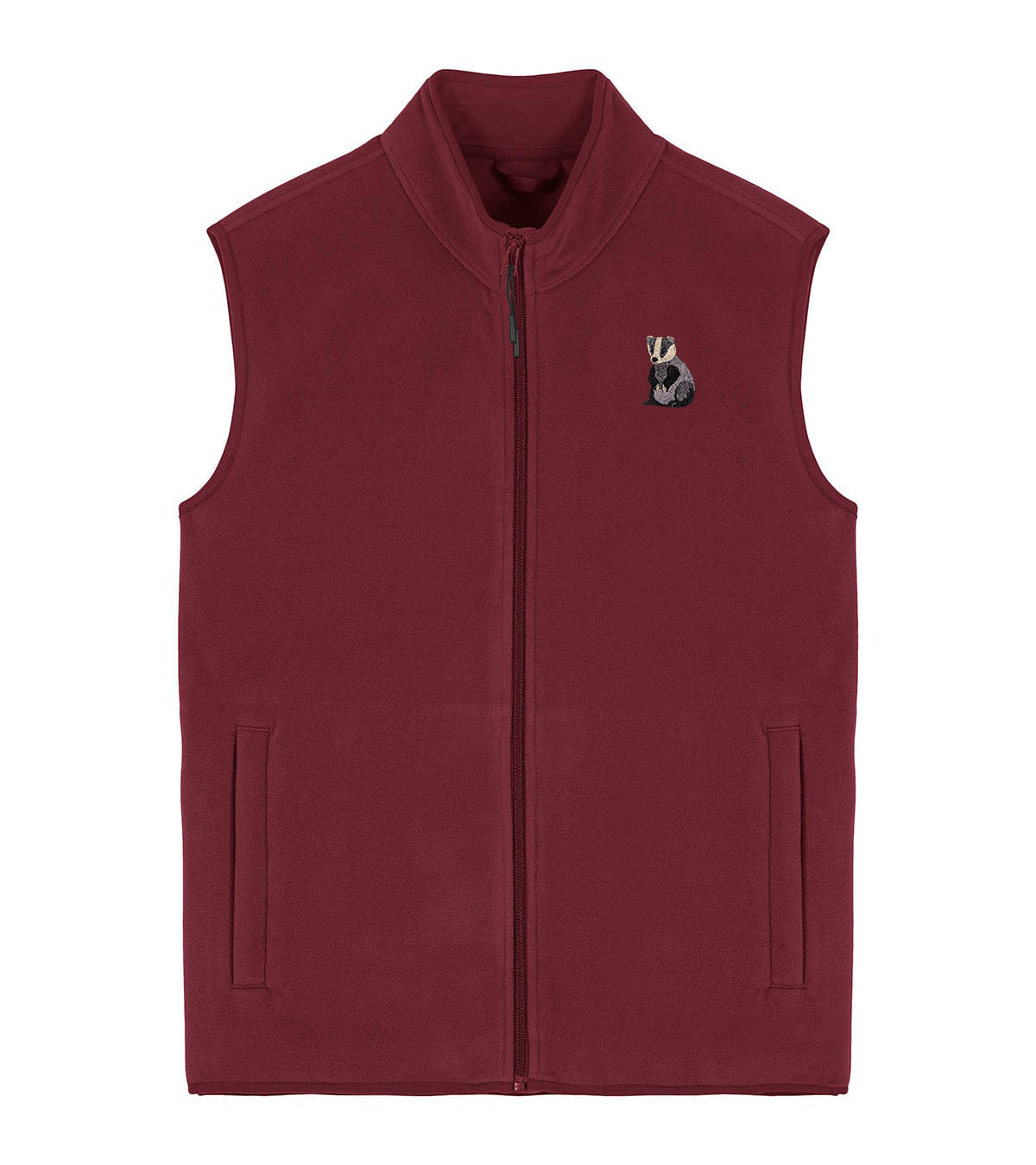 Badger Embroidered Men's Fleece Gilet Bodywarmer