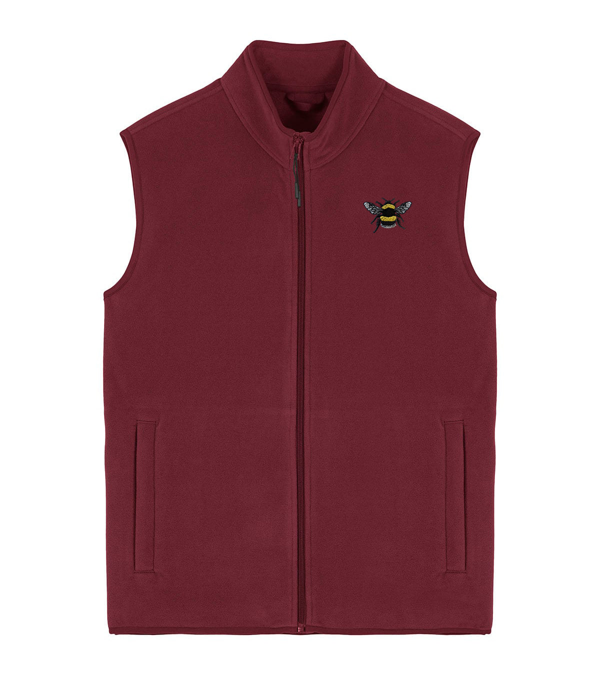 Bumblebee Embroidered Men's Fleece Gilet Bodywarmer