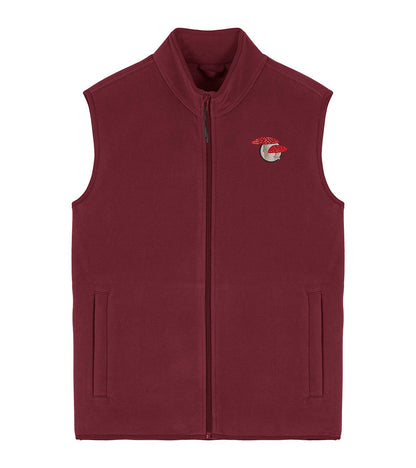 Fly Agaric Mushroom Embroidered Men's Fleece Gilet Bodywarmer