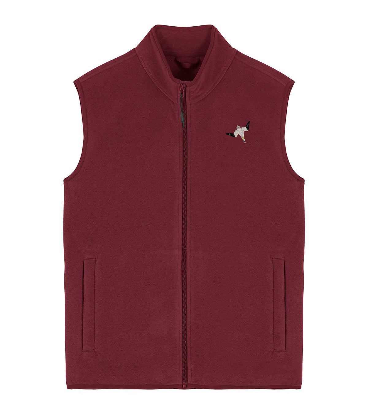 Gannet Embroidered Men's Fleece Gilet Bodywarmer