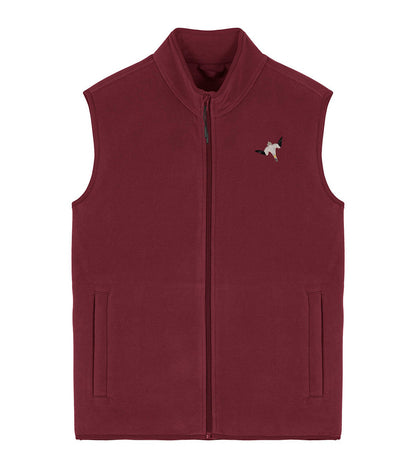 Gannet Embroidered Men's Fleece Gilet Bodywarmer
