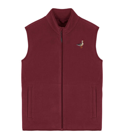 Greylag Goose Embroidered Men's Fleece Gilet Bodywarmer