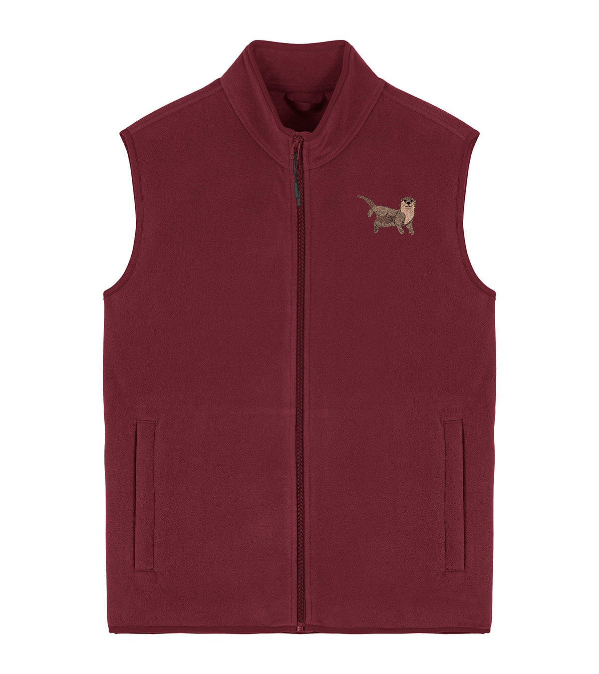 Otter Embroidered Men's Fleece Gilet Bodywarmer