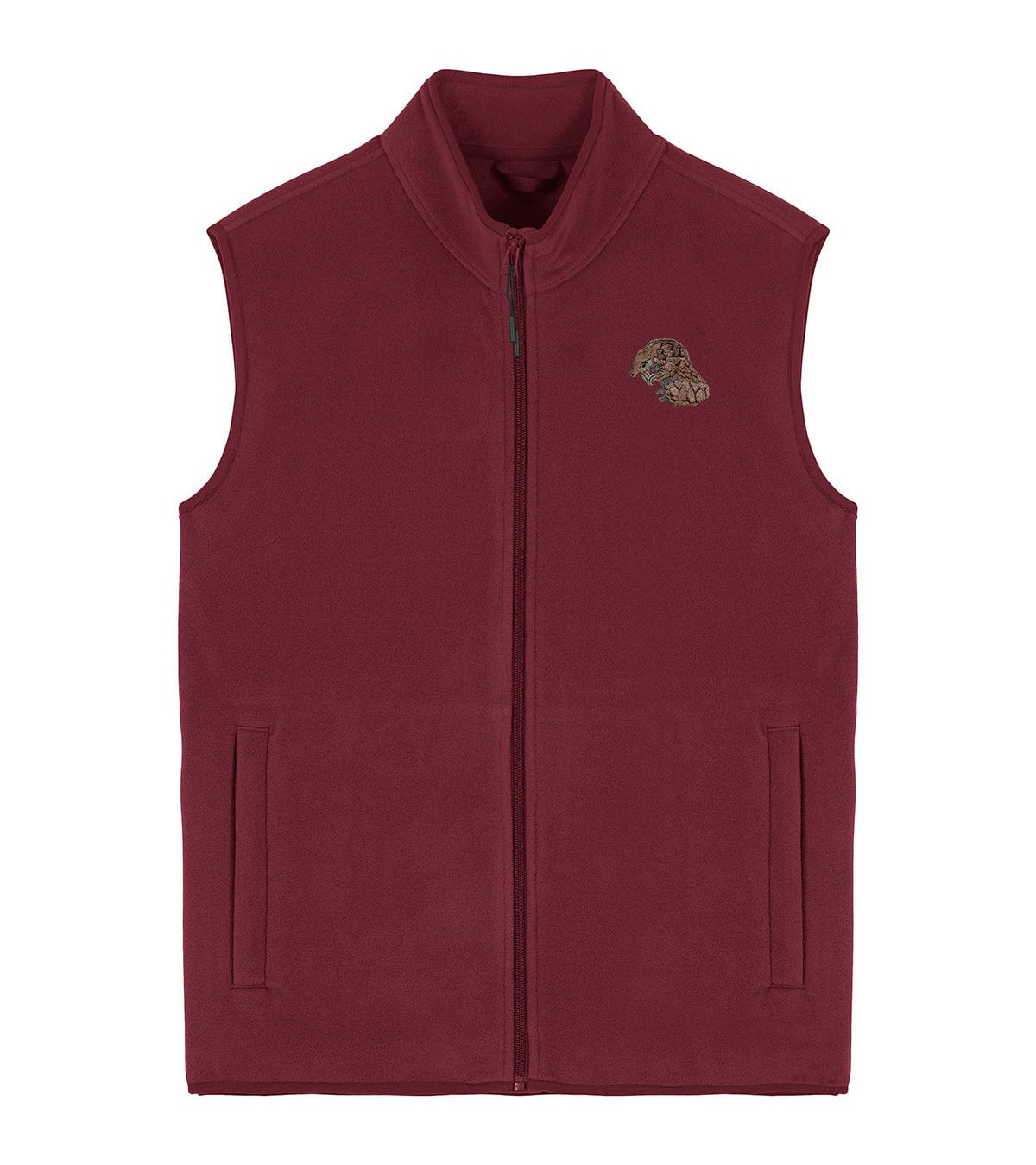 Pangolin Embroidered Men's Fleece Gilet Bodywarmer