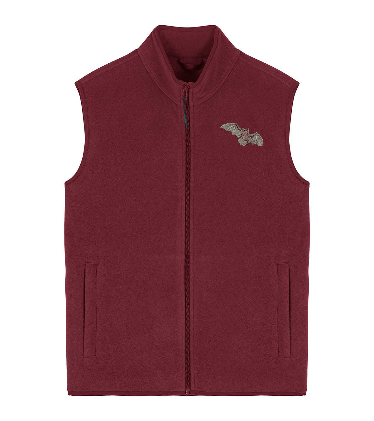 Pipistrelle Bat Embroidered Men's Fleece Gilet Bodywarmer