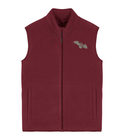 Pipistrelle Bat Embroidered Men's Fleece Gilet Bodywarmer