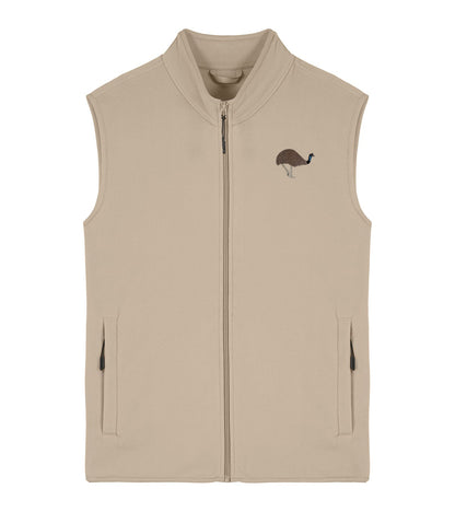 Emu Embroidered Men's Fleece Gilet Bodywarmer
